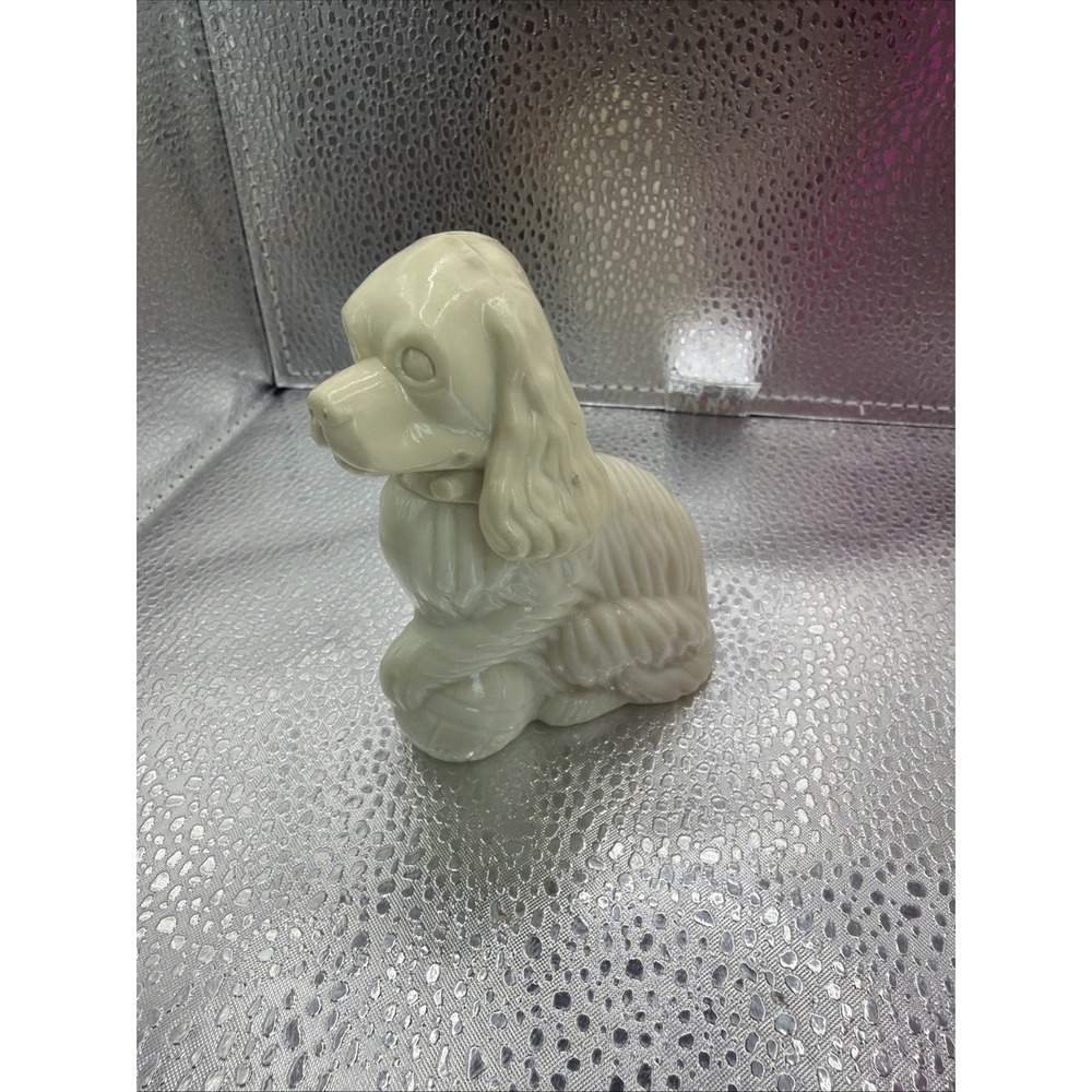 AVON Lady Cocker Spaniel Dog Curio Perfume Bottle 1970s Decor Vintage Rare Colle